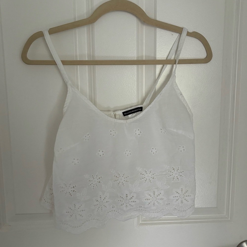Brandy Melville Eyelet Tank Top
